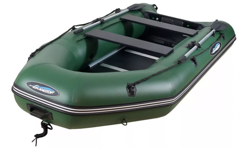 МОТОРНО-ГРЕБНАЯ ЛОДКА ПВХ GLADIATOR А 340 ТК С ФАНЕРНЫМ ПОЛОМ в Туле