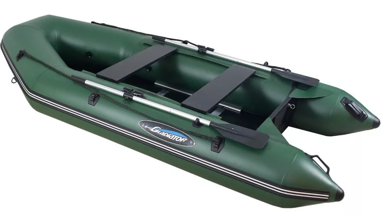 МОТОРНО-ГРЕБНАЯ ЛОДКА ПВХ GLADIATOR A 320 ТК С ФАНЕРНЫМ ПОЛОМ в Туле