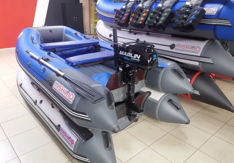 КОМПЛЕКТ ЛОДКА MISHIMO LITE 315 + МОТОР 5л.с в Туле