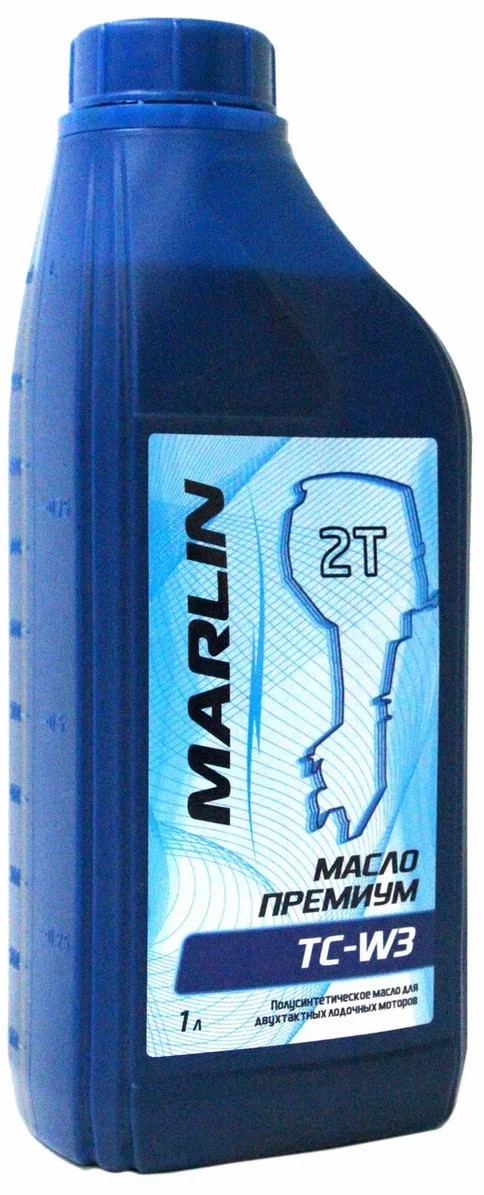 МАСЛО ПОЛУСИНТЕТИЧЕСКОЕ MARLIN ПРЕМИУМ 2Т, TC-W3, 1 ЛИТР в Туле