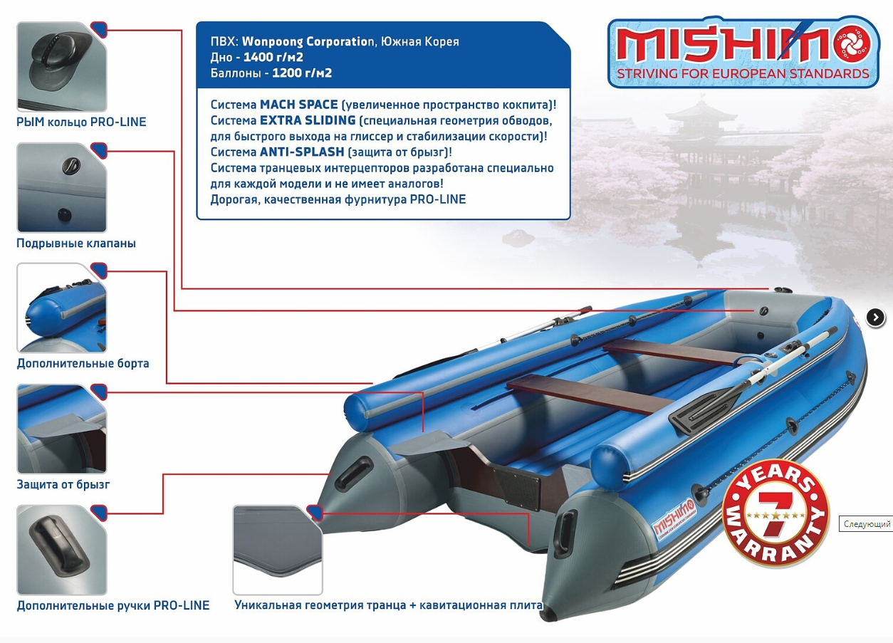 КОМПЛЕКТ ЛОДКА MISHIMO FAMILY LITE 370 + МОТОР 9,9 (15) Л.С. в Туле