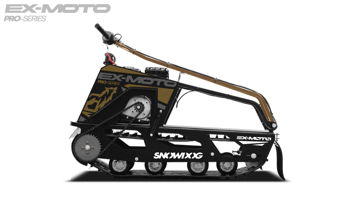 Мотобуксировщик EX-MOTO SNOWDOG S380 8л.с. в Туле