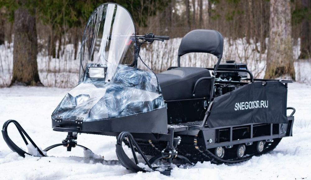 Миниснегоход Бурлак Егерь Экспедитор 15 л.с. , реверс, тормоз, капот белый в Туле