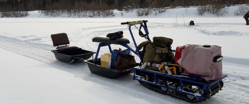 Мотобуксировщик Альбатрос-L 6.5 с фарой в Туле