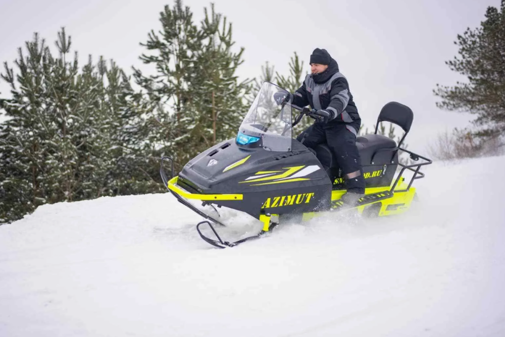 Миниснегоход Бурлак Азимут 24 л.с. , эл.запуск, реверс, тормоз гидравл, капот черный в Туле