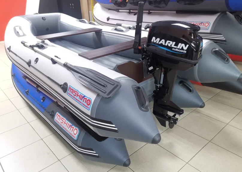 КОМПЛЕКТ ЛОДКА MISHIMO LITE 350 + МОТОР 9,8 Л.С. в Туле