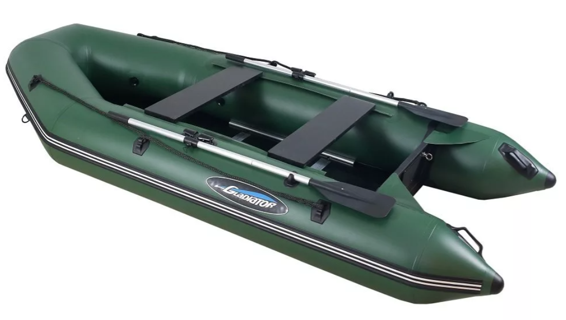 МОТОРНО-ГРЕБНАЯ ЛОДКА ПВХ GLADIATOR А 340 ТК С ФАНЕРНЫМ ПОЛОМ в Туле