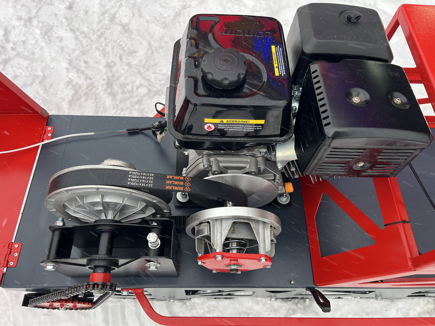 Мотобуксировщик EX-MOTO SNOWDOG S500 15л.с в Туле