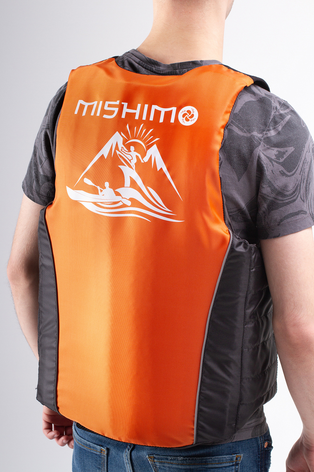 Жилет спасательный MISHIMO PRO Премиум качества Черно-оранжевый в Туле