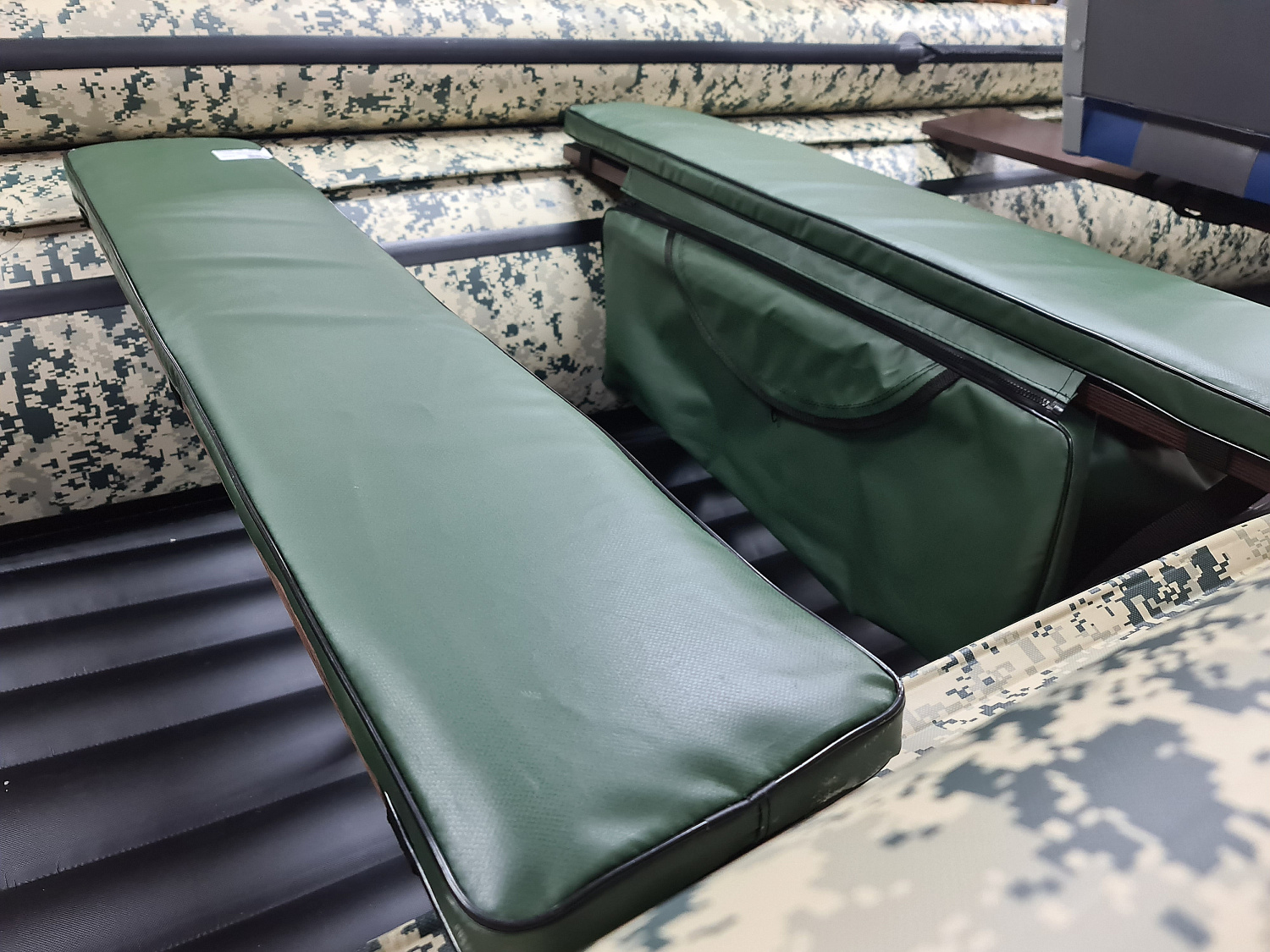 КОМПЛЕКТ МЯГКИХ НАКЛАДОК С СУМКОЙ ДЛЯ ЛОДОК 80Х20 ЗЕЛЕНЫЙ в Туле